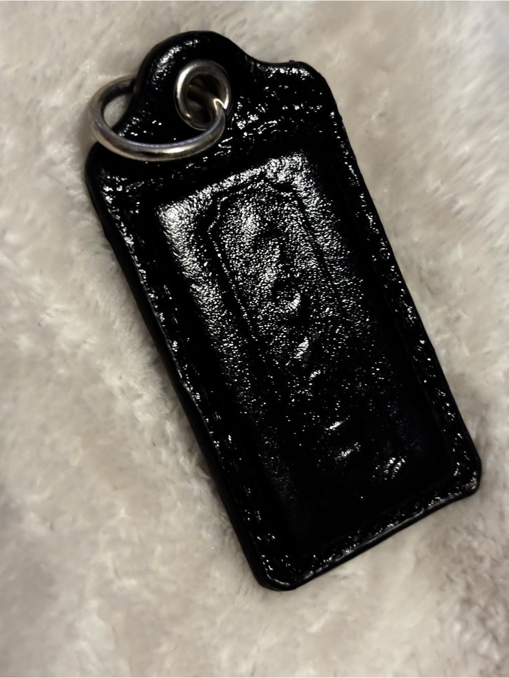 Coach Black Glitter Resin Bag Tags Duo - Picture 6 of 8